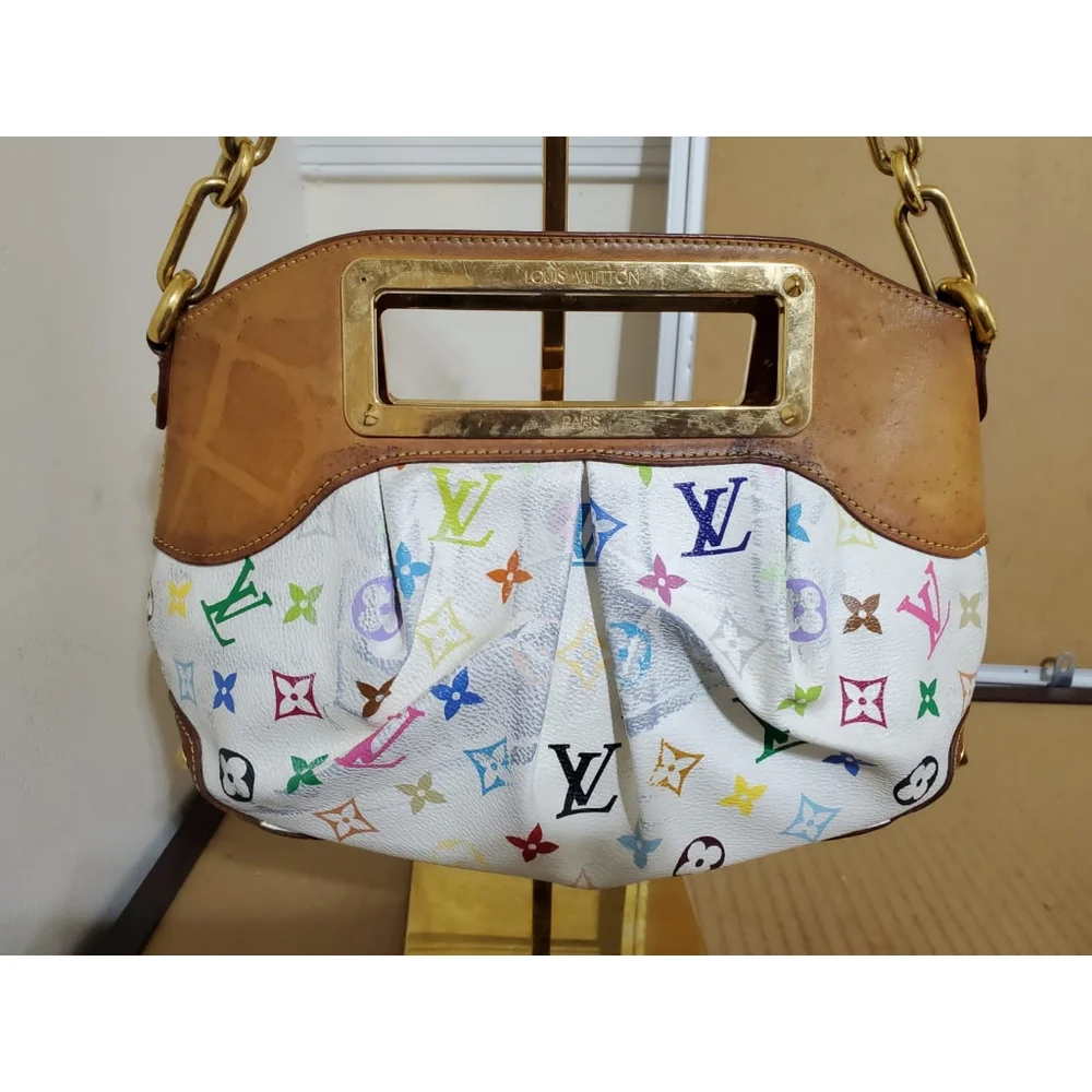 LOUIS VUITTON White Monogram Multicolore Judy PM Bag - Picture 7 of 13